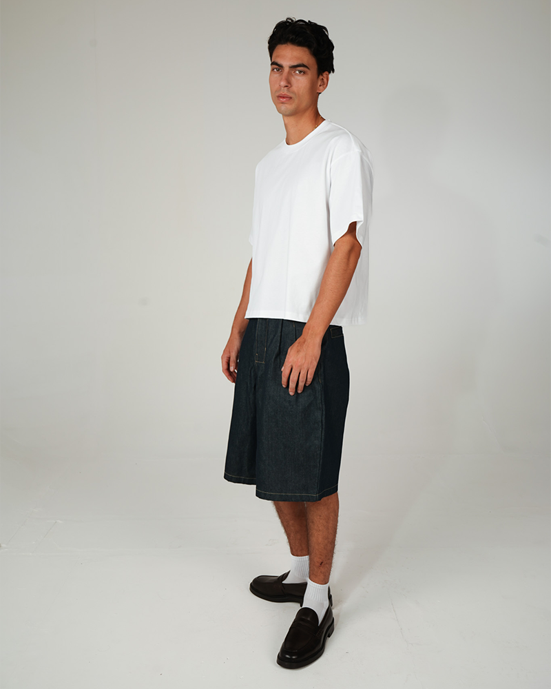 CAMISETA BOXY BLANCA 250GSM