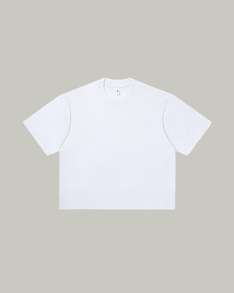CAMISETA BOXY BLANCA 250GSM
