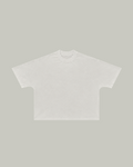 CAMISETA BOXY SIN COSTURAS BLANCO ROTO 250GSM