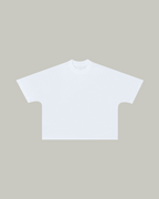 CAMISETA BOXY SIN COSTURAS BLANCA 250GSM