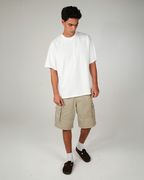 CAMISETA OVERSIZE BLANCA 250GSM