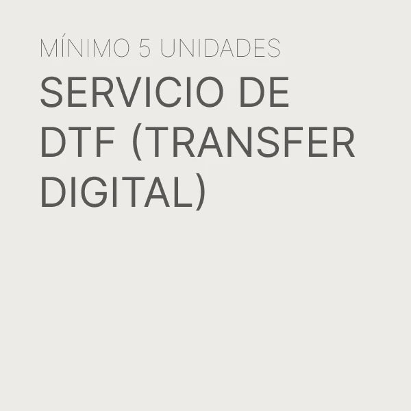 Servicio de DTF (Transfer Digital)